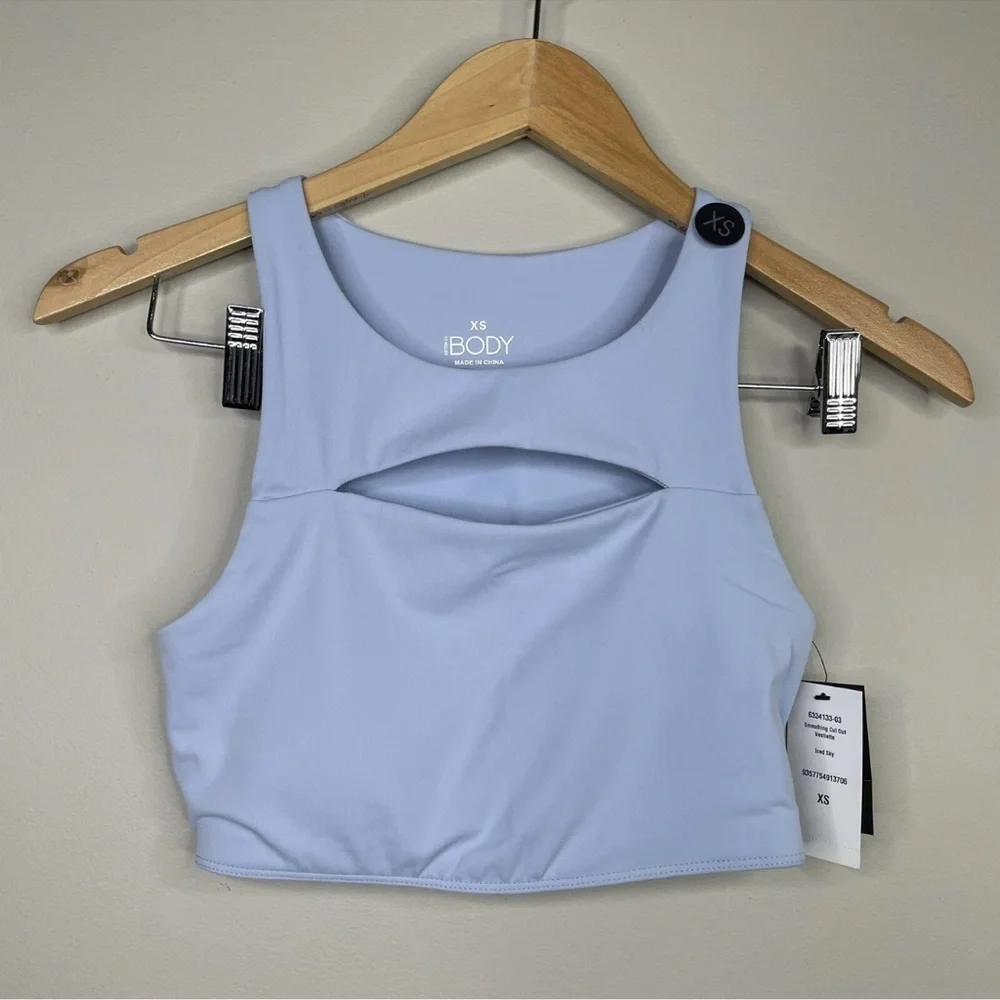 Cotton On Body Gardenia Cut Out Crop Sports Bra - Picture 2 of 3